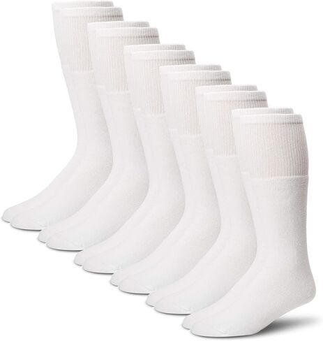 Carolina Ultimate Mens Tube Sport Cushion Athletic Tall Mid Hidal Socks 6 Pair Pack in Kuwait