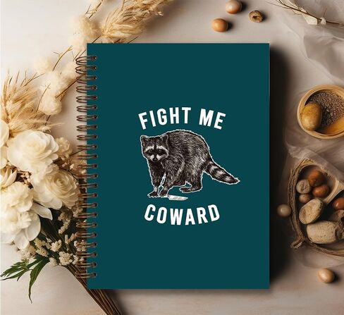 FOEDOR FAID ME CANARD SPOOL ، هدية مقتل الراكون ، Hardcover College حكمت دفتر ملاحظات حلزوني 5.5 × 8.3 دفتر حلزوني ، اللوازم المدرسية الكلية in Saudi Arabia