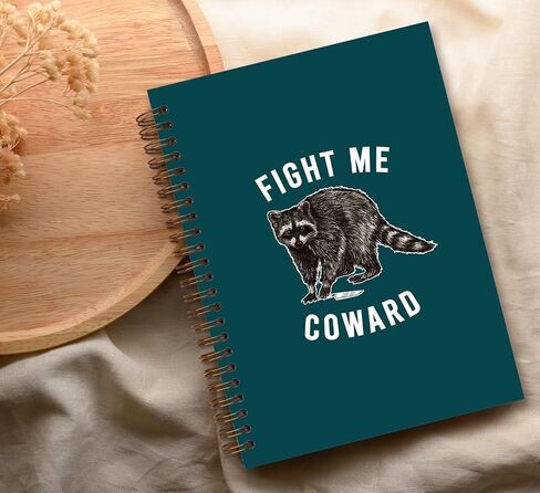 FOEDOR FAID ME CANARD SPOOL ، هدية مقتل الراكون ، Hardcover College حكمت دفتر ملاحظات حلزوني 5.5 × 8.3 دفتر حلزوني ، اللوازم المدرسية الكلية in Saudi Arabia