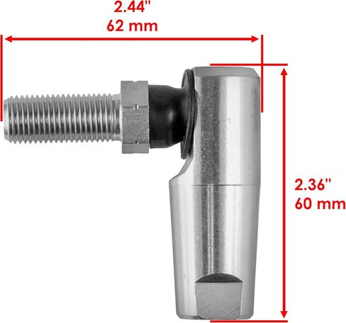 Caltric Tie Rod End 1/2 "متوافق مع John Deere AM133072 AM133073 AM100643 AM100642 in Saudi Arabia