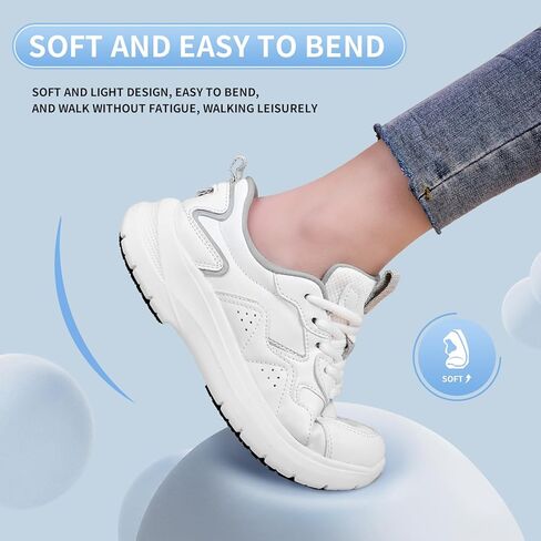 Non-Slip Shoes for Women Food Service Slip Resistant Work Shoes for Restaurants Lace up Shoes in Kuwait