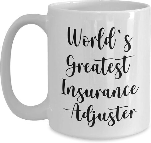 World's Greatest Insurance Adjuster Funny White Coffee Mug Gifts for Christmas Insurance Adjuster White Coffee Mug in Kuwait