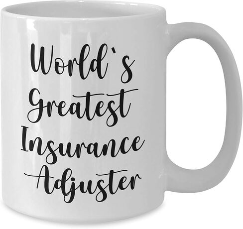 World's Greatest Insurance Adjuster Funny White Coffee Mug Gifts for Christmas Insurance Adjuster White Coffee Mug in Kuwait