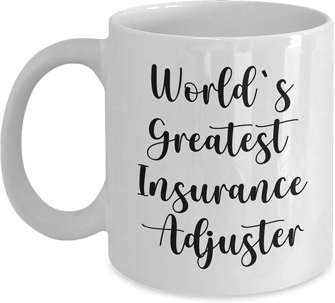 World's Greatest Insurance Adjuster Funny White Coffee Mug Gifts for Christmas Insurance Adjuster White Coffee Mug in Saudi Arabia
