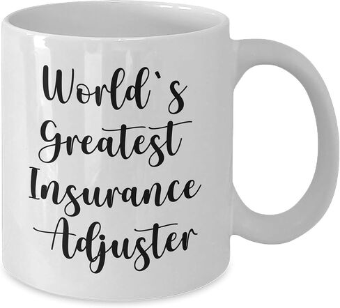 World's Greatest Insurance Adjuster Funny White Coffee Mug Gifts for Christmas Insurance Adjuster White Coffee Mug in Saudi Arabia