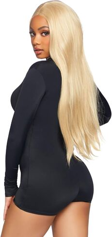Leg Avenue Women's Zippered Long Sleeve DIY Costume Basic Romper in Saudi Arabia