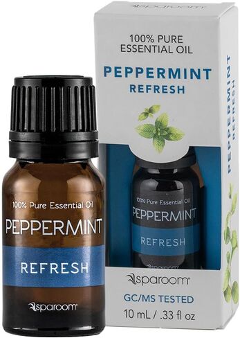 SpaRoom Aromatherapy 100% Pure Undiluted Essential Oil, Refresh Peppermint, 10 mL in Saudi Arabia