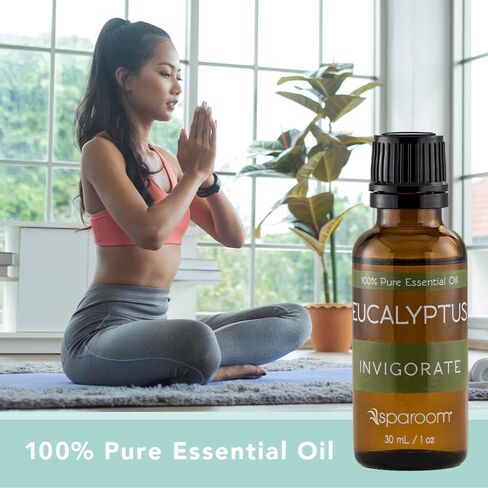 SpaRoom Aromatherapy 100% Pure Undiluted Essential Oil, Refresh Peppermint, 10 mL in Saudi Arabia