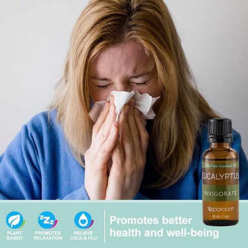 SpaRoom Aromatherapy 100% Pure Undiluted Essential Oil, Refresh Peppermint, 10 mL in Saudi Arabia