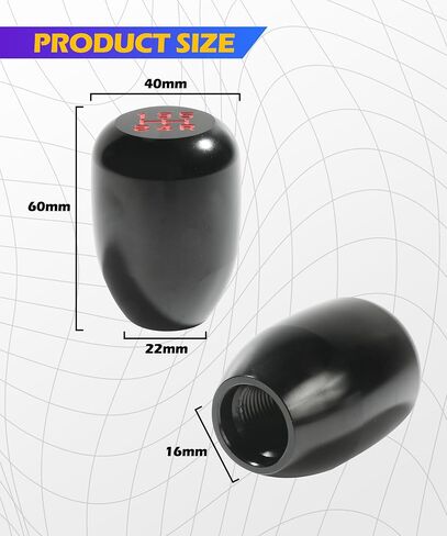 مقبض Shift ، ملحقات السيارات مقابض SHIFTER ، مقبض Shift Car Stick Car Malloy مع محول ، استبدال مقابض الترس اليدوي 5 السرعة ، مناسبة لمعظم السيارات اليدوية والشاحنات ، سيارات الدفع الرباعي ، RVS ، إلخ (أسود) in Saudi Arabia