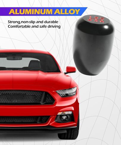 مقبض Shift ، ملحقات السيارات مقابض SHIFTER ، مقبض Shift Car Stick Car Malloy مع محول ، استبدال مقابض الترس اليدوي 5 السرعة ، مناسبة لمعظم السيارات اليدوية والشاحنات ، سيارات الدفع الرباعي ، RVS ، إلخ (أسود) in Saudi Arabia