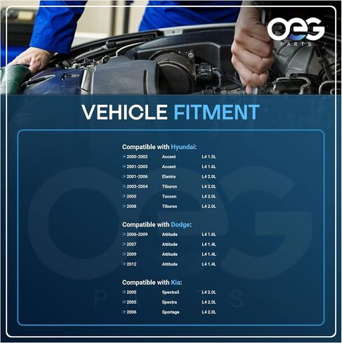 OEG Parts New Phincsialate متوافق مع Hyundai Accent 1.5L 03 1.6L 03-09 ELANTRA 2.0L 05 06 TIBURON 2.0L 04-08 TUCSON 2.0L 05-09 KIA RIO 1.6L 06-09 Sportage 2.0L 05-06 Spectra 2.0L 04-06 AMT0153 in Saudi Arabia