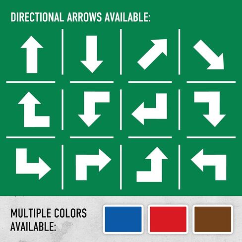علامة اتجاهية مخصصة ، علامة سهم شارع Direction Direction ، (SC-9582) 4x18 بوصة ، ACM ، Fade Resistant ، مصنوعة في الولايات المتحدة الأمريكية in Kuwait