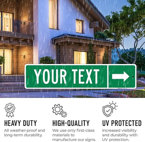علامة اتجاهية مخصصة ، علامة سهم شارع Direction Direction ، (SC-9582) 4x18 بوصة ، ACM ، Fade Resistant ، مصنوعة في الولايات المتحدة الأمريكية in Kuwait