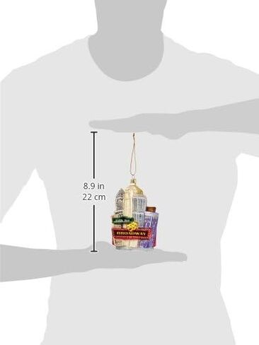 Kurt Adler New York City Cityscape, 5.53-inch Height, Multicolor, Glass Ornament in Saudi Arabia