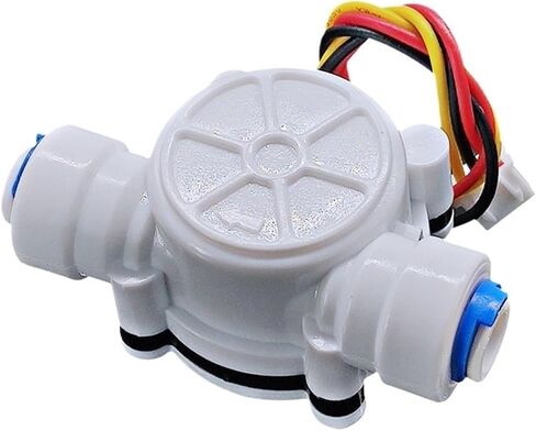 1PCS 2 Points PE Pipe Water Flow Sensor Water Dispenser Coffee Machine Pure Water Machine Liquid Hall Flow Meter in Saudi Arabia