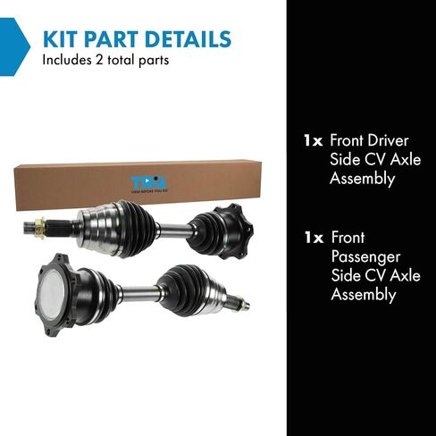 TRQ Front CV Axle Shaft Assembly Set Compatible with 2007-2013 Mazda 3 2009-2010 5 in Saudi Arabia