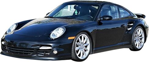FREEMOTOR802 Compatible with 2007-2013 Porsche 997 & Turbo S Front Bumper Lip, Factory Style Unpainted Black PU Spoiler Guard Splitter Valance Chin in Saudi Arabia