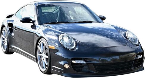FREEMOTOR802 Compatible with 2007-2013 Porsche 997 & Turbo S Front Bumper Lip, Factory Style Unpainted Black PU Spoiler Guard Splitter Valance Chin in Saudi Arabia