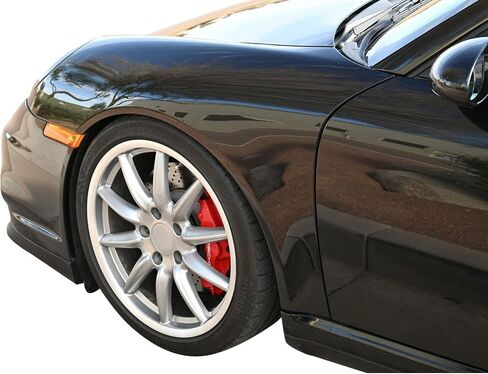 FREEMOTOR802 Compatible with 2007-2013 Porsche 997 & Turbo S Front Bumper Lip, Factory Style Unpainted Black PU Spoiler Guard Splitter Valance Chin in Saudi Arabia