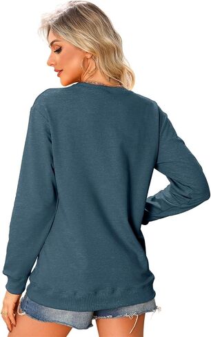 ليس ودودًا لا تلمس قميص من النوع الثقيل Crewneck Pullover Women Sarcastic Long Sleeve Shirt Funny Graphic Tees in Saudi Arabia
