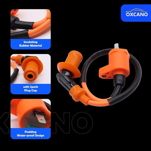 GY6 Racing Ignition Coil 4+2 Pin AC CDI Box Spark Plug Compatible with Honda XR CRF CRF50 XR50 XR70 XR80 XR100 for GY6 50cc - 90cc, 110cc, 125cc, 150cc 4-stroke Engines ATV, Quad, Scooter, Go Kart in Saudi Arabia