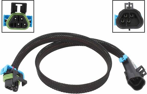 ICT Billet Black Trapezoid Wire Harness Connector Plug Extension Compatible with GM LS Sensor Headers for Corvette C6 2008-2013 LS3 WE0XY34-24 in Saudi Arabia
