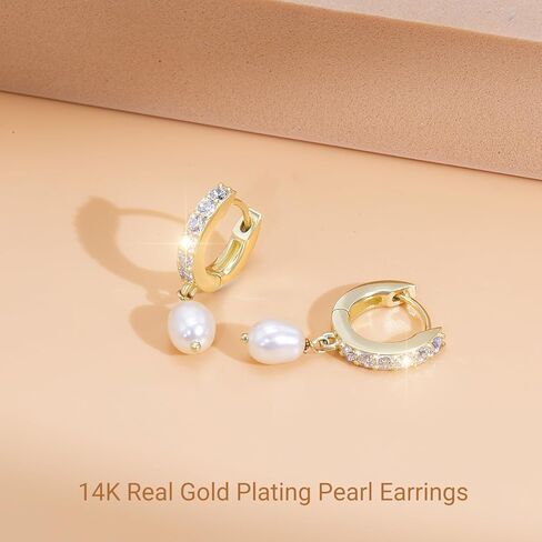 Silver Star Dangle Drop Earrings for Women, White Gold Plated Round Ball Leverback Earrings Hypoallergenic Fashion Jewelry Gift in Saudi Arabia