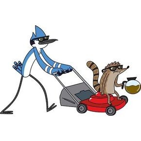 Mordecai and Rigby Regular Show - Sticker Graphic - Auto, Wall, Laptop, Cell, Truck Sticker for Windows, Cars, Trucks in Saudi Arabia