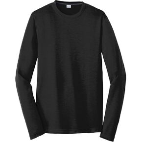 SPORT-TEK Unisex PosiCharge Long Sleeve Competitor Cotton Touch Tee | Breathable Workout T-Shirt for Men & Women in Saudi Arabia