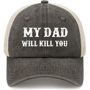 My Dads Will Kill You Baseball Hat Outdoor Cap for Grandma in Kuwait