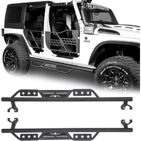 Wrangler JKU Wide Drop Side Step Running Board Compatible with Jeep Wrangler JK 4-Door Unlimited Sahara Rubicon Sport 2007-2018 in Saudi Arabia