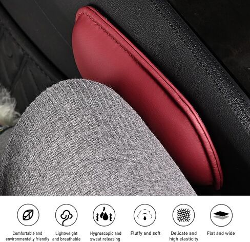2PCS Car Door Armrest Pads, Arm Rest Elbow Pads, Car Armrest, Soft Leather Car Armrest Cushion, Universal Car Interior Accessories, Car Knee Pads for Arm Support Protect (Black) in Kuwait