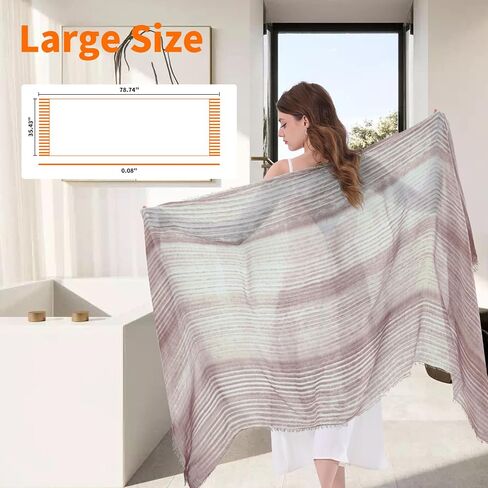 Women's Gradient Scarf,Women's Shawl Wraps,Shawl Wraps for Women Dressy, Ponchos for Women, Gifts for Women in Saudi Arabia