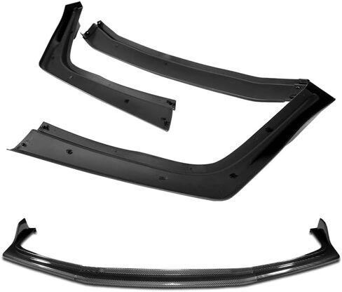 3pcs ABS STP على طراز STP المفسد الوفير الأمامي ، مفسد الذقن ، الخائن الأمامي ، متوافق مع طراز Toyota Camry SE 2012-2014 فقط ، جزء استبدال الخارجي (نمط الكربون) in Saudi Arabia