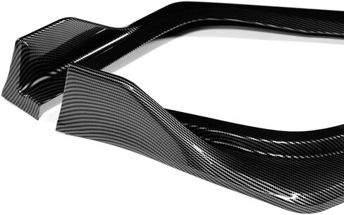 3pcs ABS STP على طراز STP المفسد الوفير الأمامي ، مفسد الذقن ، الخائن الأمامي ، متوافق مع طراز Toyota Camry SE 2012-2014 فقط ، جزء استبدال الخارجي (نمط الكربون) in Saudi Arabia