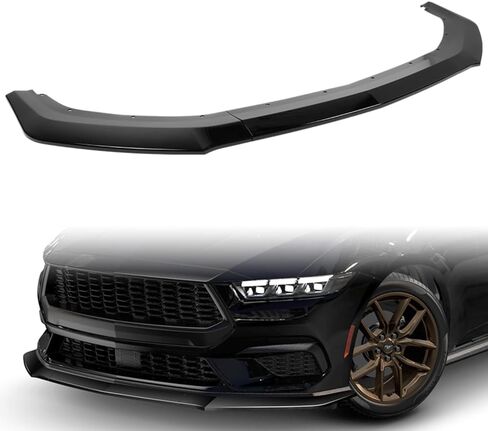 W-Power ، G-style الأمامي المصد الشفة الملائمة للتوافق مع 2024-2025 فورد موستانج Eco ، فاصل جسم ذقن الهواء الأمامي الشفاه ، ABS (Matt Black غير مصقول) in Saudi Arabia