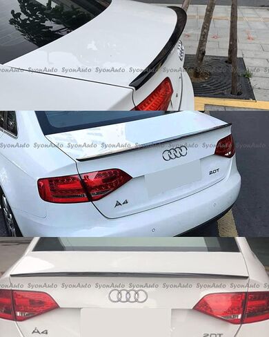 FITS 2013-2016 AUDI A4 B8.5 SEDAN GLOSSY BLACK S4 STYLE REAR TRUNK SPOILER WING in Saudi Arabia