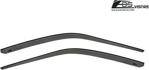 for 1995-1998 240SX S14 | EOS Tape-On Smoke Tinted Side Vent Window Deflectors Rain Guards in Saudi Arabia