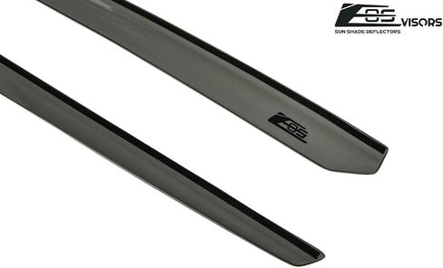 for 1995-1998 240SX S14 | EOS Tape-On Smoke Tinted Side Vent Window Deflectors Rain Guards in Saudi Arabia