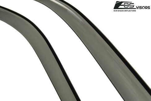 for 1995-1998 240SX S14 | EOS Tape-On Smoke Tinted Side Vent Window Deflectors Rain Guards in Saudi Arabia