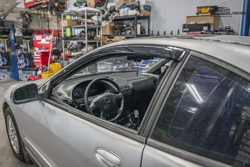 for 1994-2001 Acura Integra DC2 3Dr Hatchback | EOS Visors JDM Tape-On Style SMOKE TINTED Side Vents Rain Guard Window Deflectors in Saudi Arabia