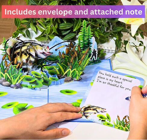 Heartags- POPTER APATHERS CARD ، 6 × 8 في عيد الأب الكلاسيكي للزوج ، الأب ، الأب ، الابن ، الجد ، بطاقة عيد ميلاد منبثقة للرجال ، له ، أخي مع الظرف in Kuwait