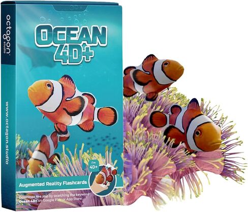 Octaland 4D+ Propeded Reality Alphabet Cards - بطاقات أحرف إلى Z التي تتميز بوظائف ومهن ، وتعلم الرسائل والمهن مع تطبيق مجاني - للأعمار 3+ ، والمنزل أو التعلم في الفصل الدراسي ، والفصول الدراسية ، متعددة اللغات in Saudi Arabia