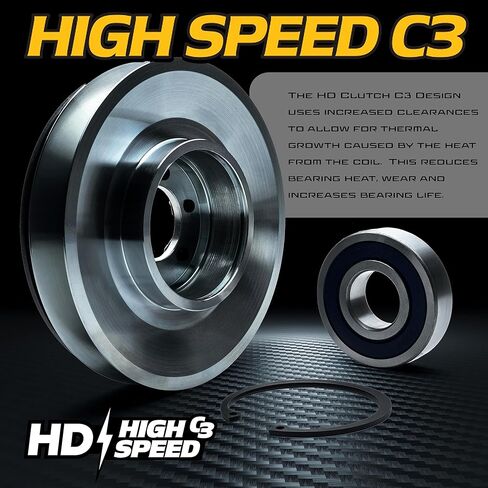 Hitorque 175ftlb (OEM 150) Bigbearing Bulle Bulley Blade Pto Clutch 462228 لـ SCAG 1.125 "Crankshave Freedom Z SFZ48 SFZ52 SFZ61 & PRO SFZP52 SFZP61 LIBERTY Z SZL52 SZL52 SZL61 in Saudi Arabia