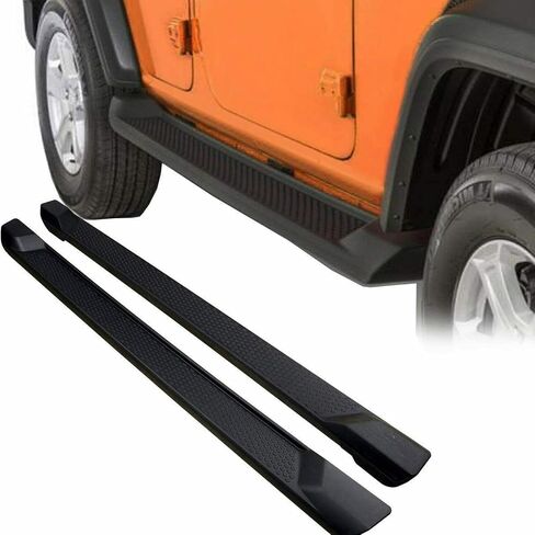 Running Boards for 2018-2024 Jeep Wrangler JL 4 Door Steel Bolt-on Black Powder Coated Side Steps Nerf Bar in Saudi Arabia