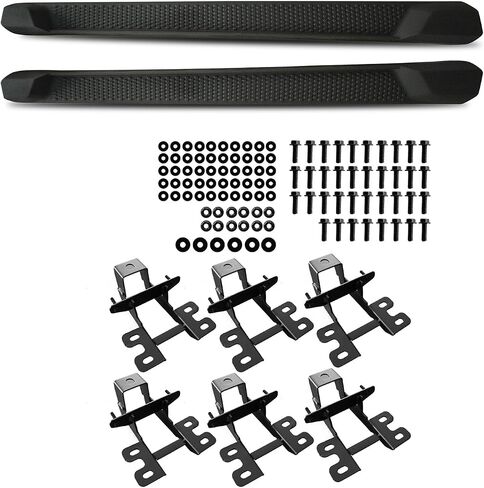 Running Boards for 2018-2024 Jeep Wrangler JL 4 Door Steel Bolt-on Black Powder Coated Side Steps Nerf Bar in Saudi Arabia
