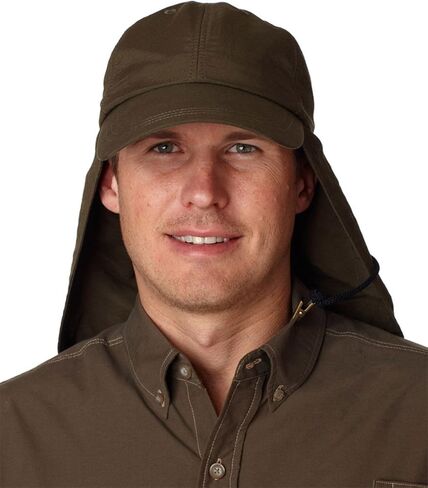 Adms Extreme UV Protection Twill Neck Pocket Outdoor Cap in Saudi Arabia