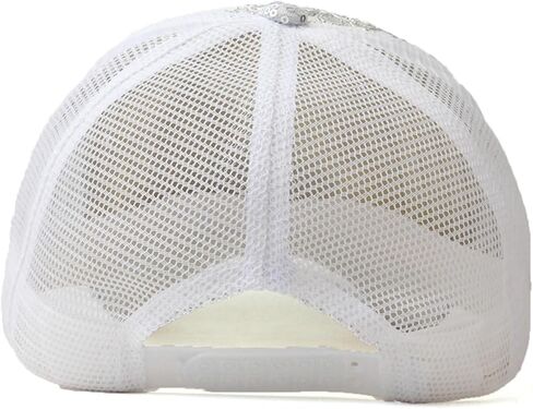 Women Bling Baseball Cap Rhinestone Sequin Sun Visor Hat Summer Mesh Diamond Butterfly Lace Small Floral Cap in Kuwait