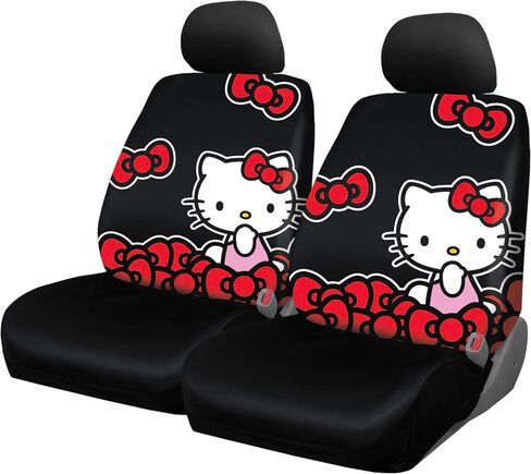 البلاستيكولور 003568P01 Hello Kitty أقواس منخفضة غطاء المقعد الخلفي - زوج in Saudi Arabia